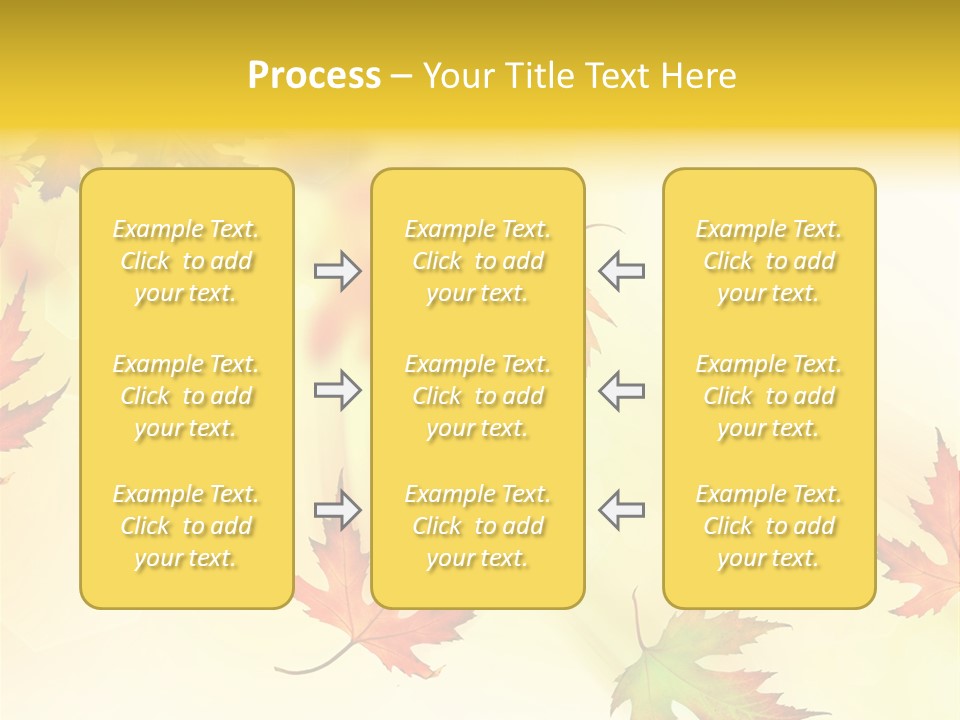 Autumn Season Striped PowerPoint Template