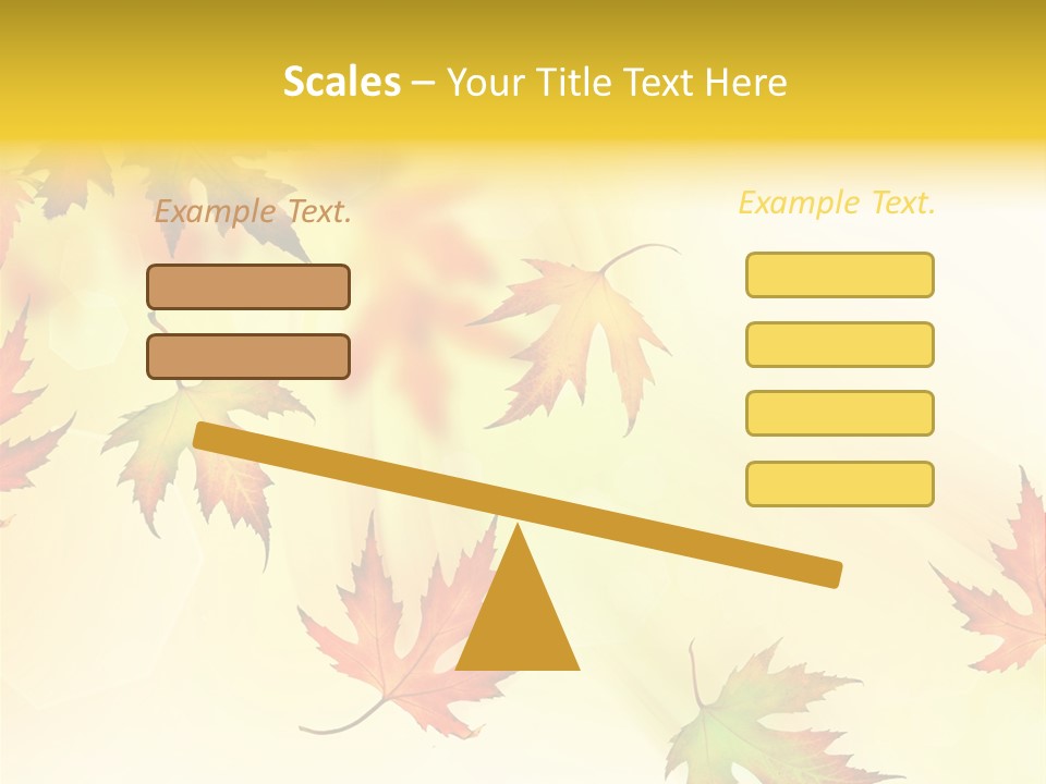 Autumn Season Striped PowerPoint Template