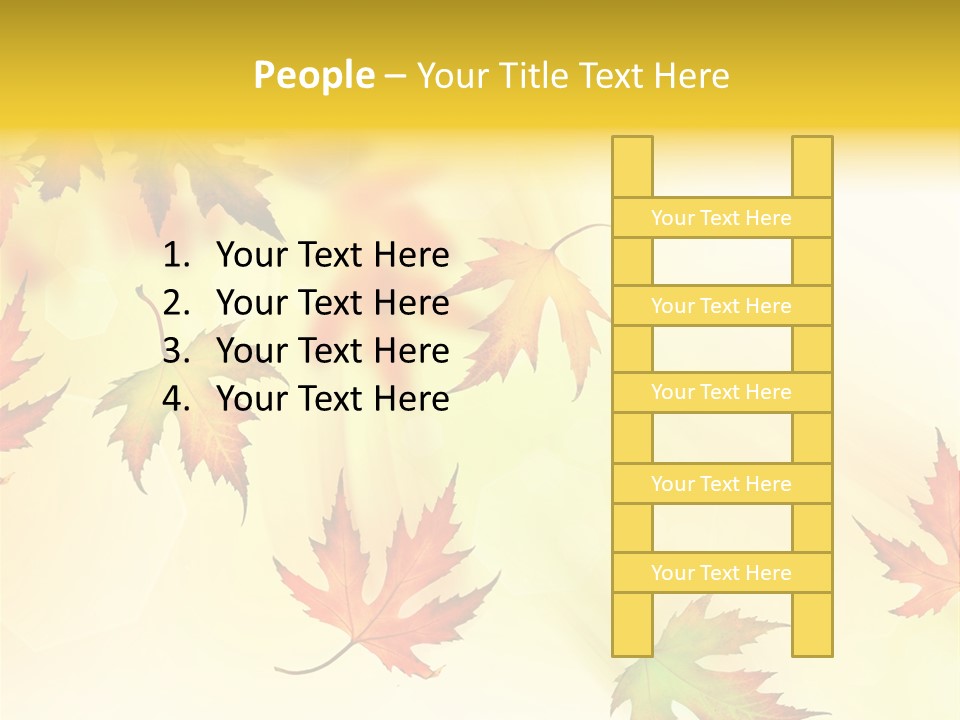 Autumn Season Striped PowerPoint Template