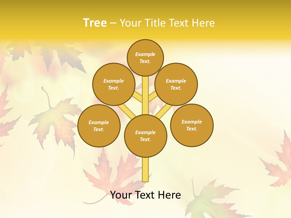 Autumn Season Striped PowerPoint Template