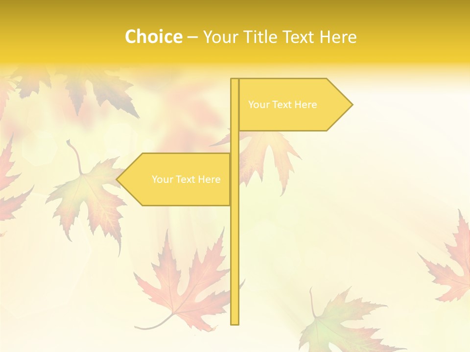 Autumn Season Striped PowerPoint Template