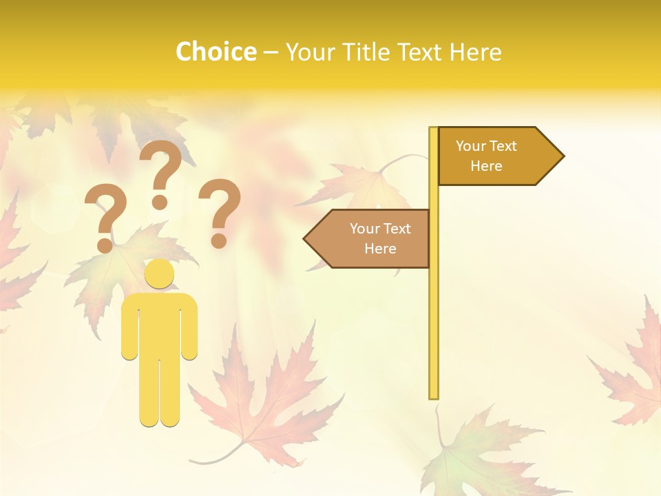 Autumn Season Striped PowerPoint Template