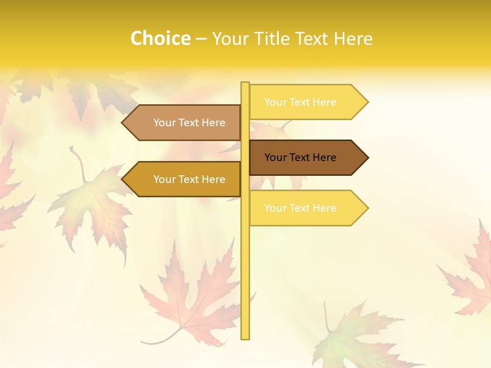 Autumn Season Striped PowerPoint Template