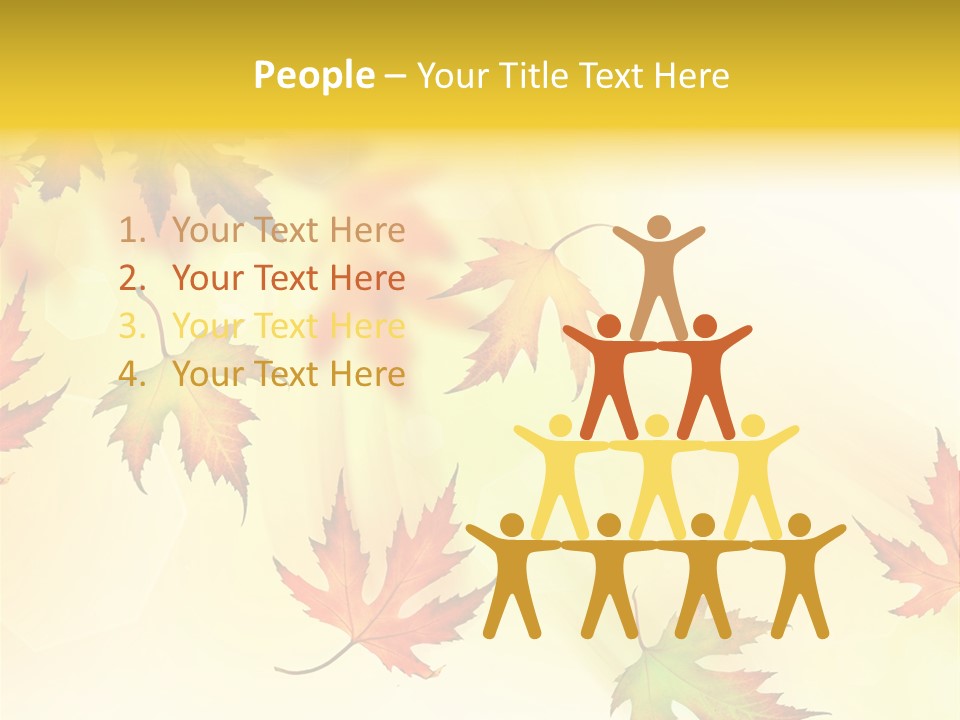 Autumn Season Striped PowerPoint Template