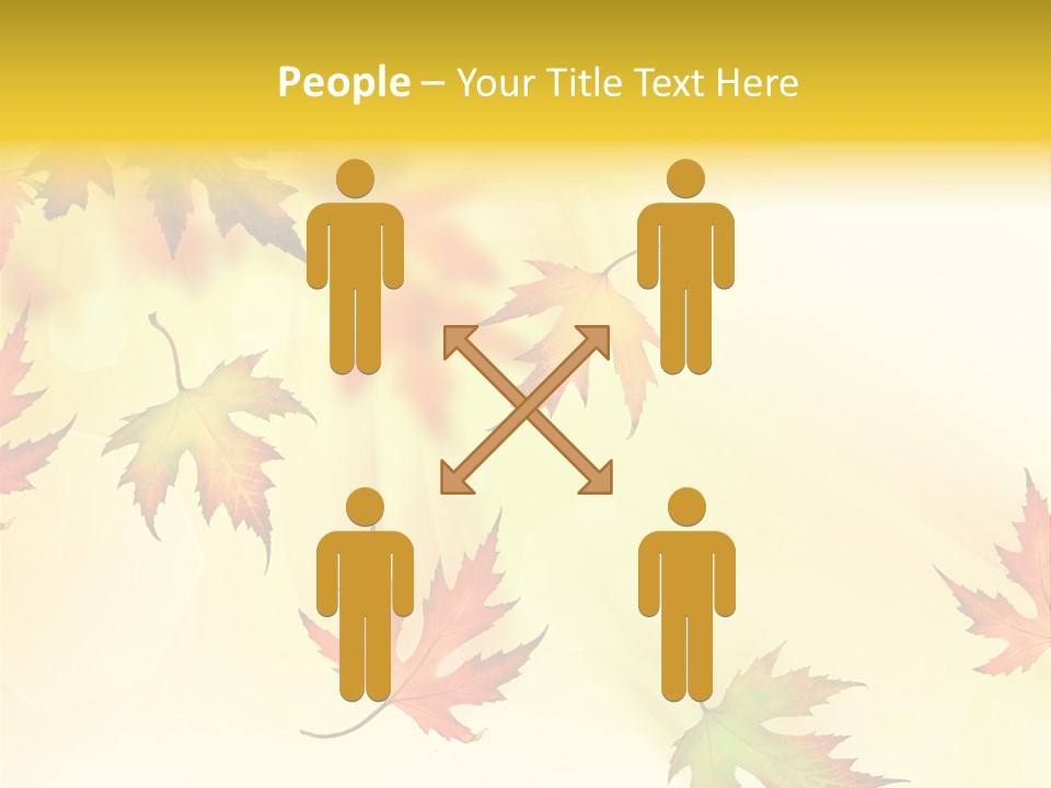 Autumn Season Striped PowerPoint Template