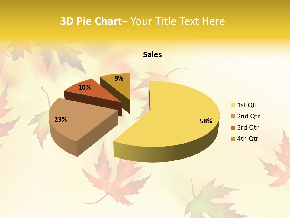 Autumn Season Striped PowerPoint Template