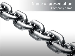 Shiny Chain Damaged PowerPoint Template