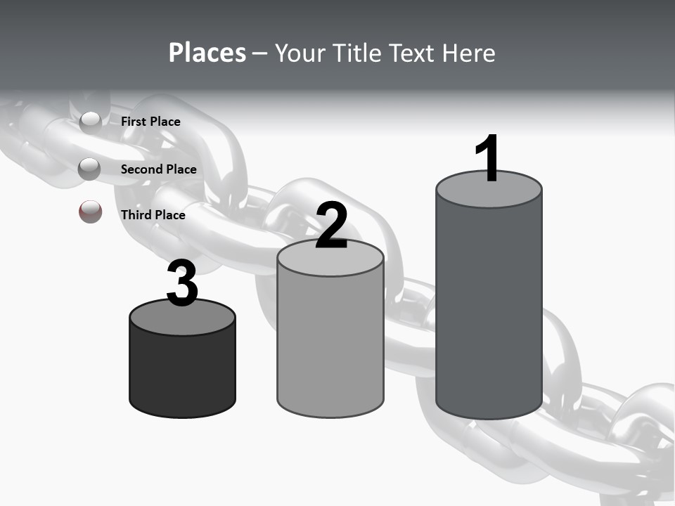 Shiny Chain Damaged PowerPoint Template