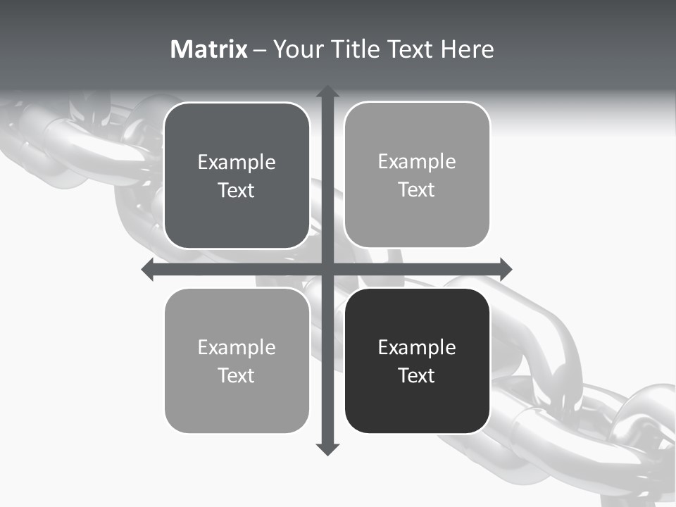 Shiny Chain Damaged PowerPoint Template