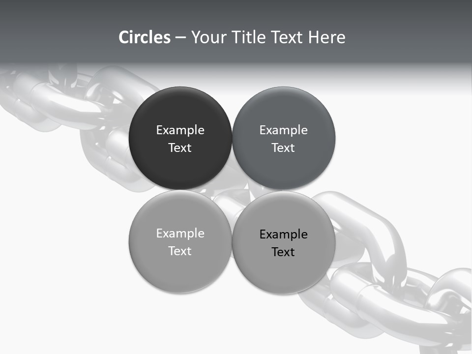 Shiny Chain Damaged PowerPoint Template