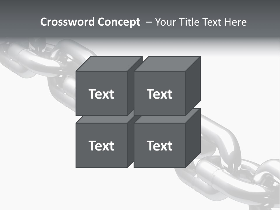 Shiny Chain Damaged PowerPoint Template