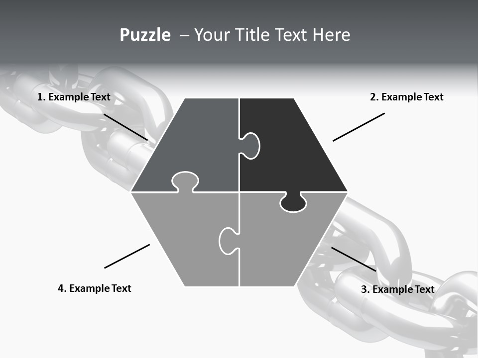 Shiny Chain Damaged PowerPoint Template