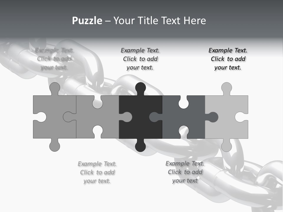 Shiny Chain Damaged PowerPoint Template