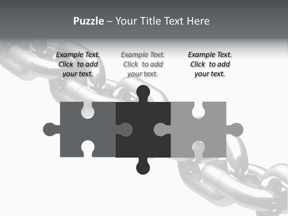 Shiny Chain Damaged PowerPoint Template