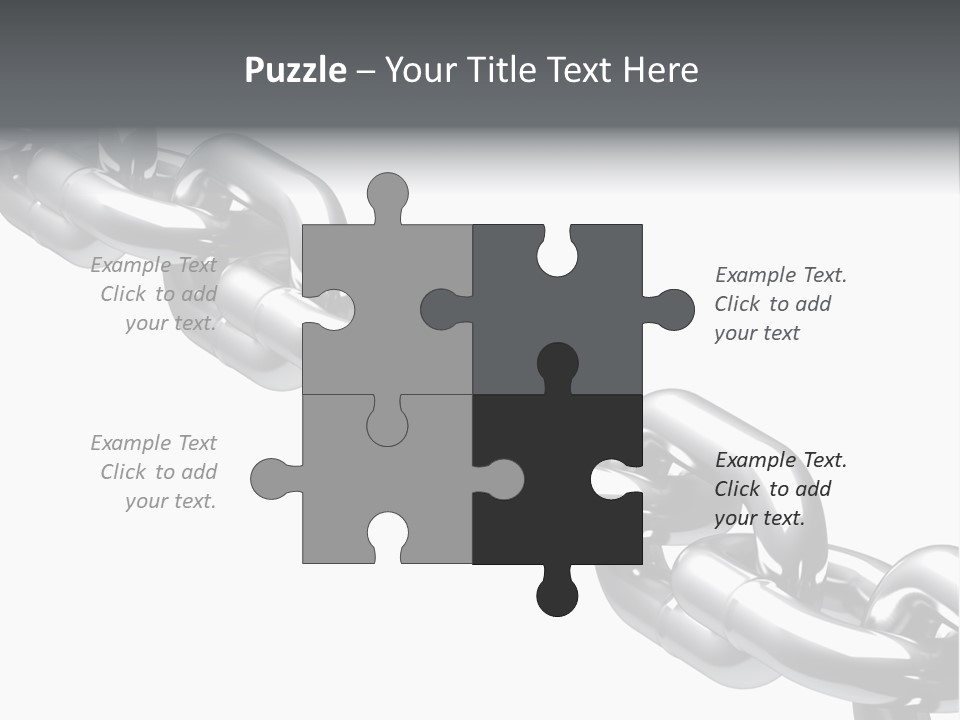 Shiny Chain Damaged PowerPoint Template