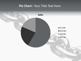 Shiny Chain Damaged PowerPoint Template