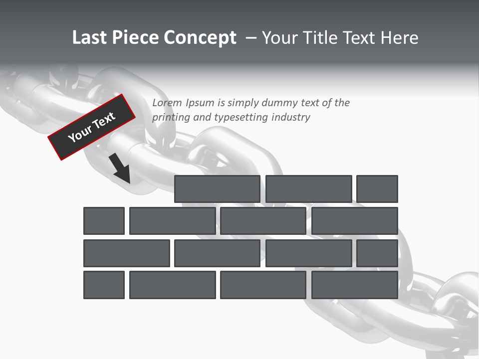 Shiny Chain Damaged PowerPoint Template