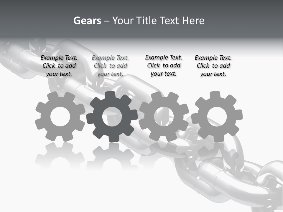 Shiny Chain Damaged PowerPoint Template