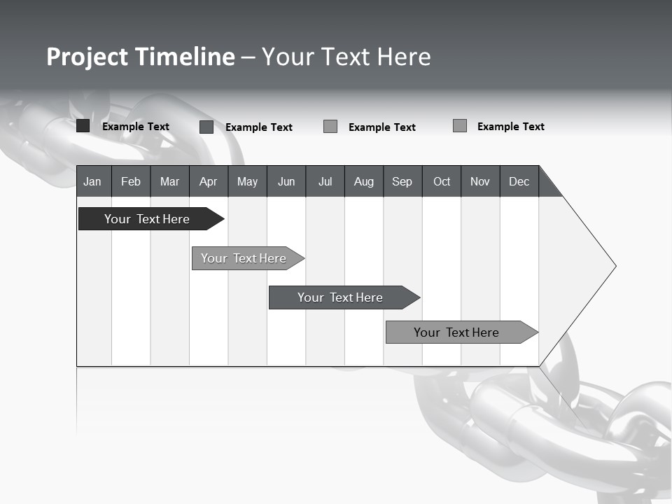Shiny Chain Damaged PowerPoint Template