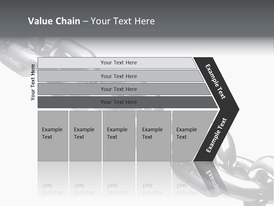 Shiny Chain Damaged PowerPoint Template