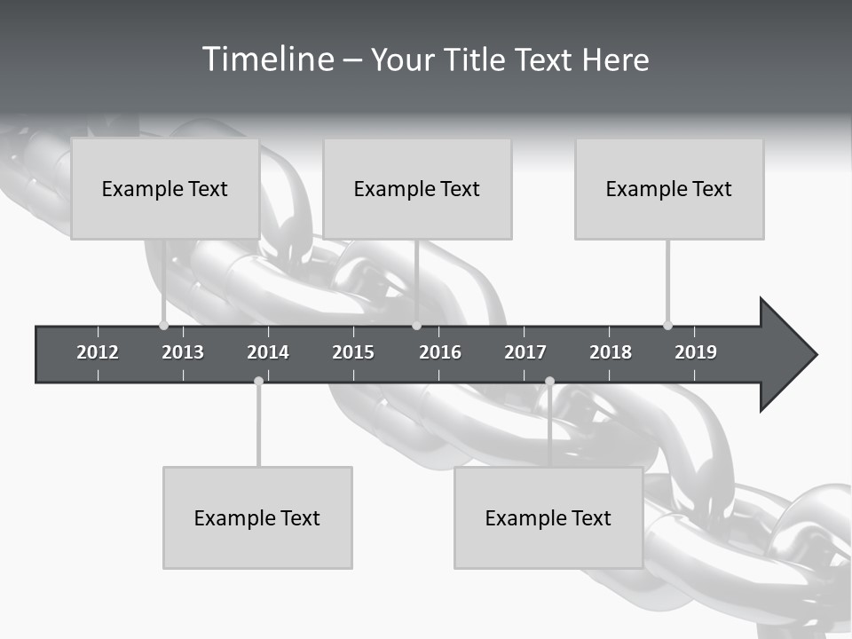 Shiny Chain Damaged PowerPoint Template