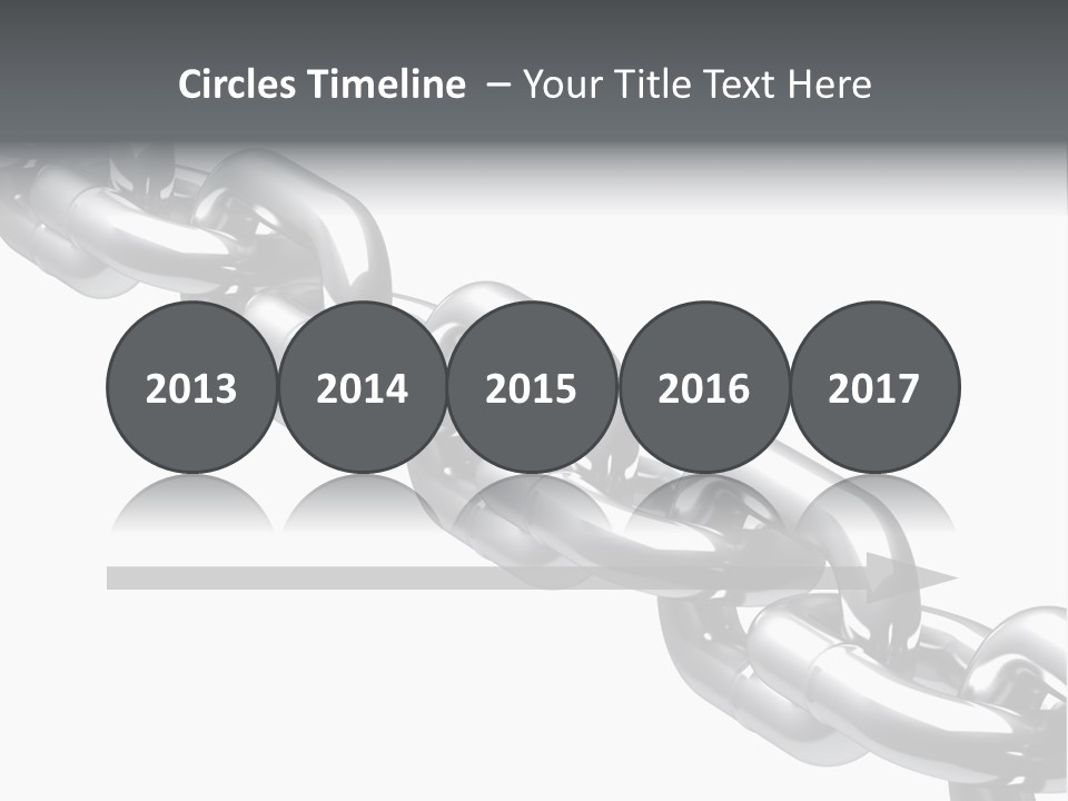 Shiny Chain Damaged PowerPoint Template