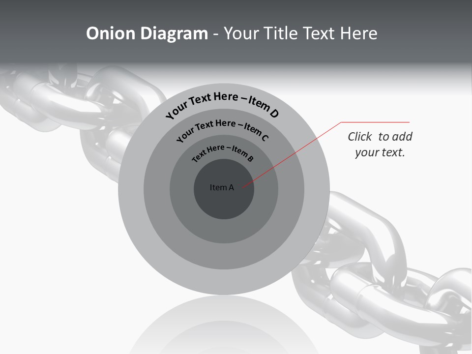 Shiny Chain Damaged PowerPoint Template