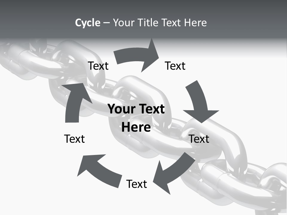 Shiny Chain Damaged PowerPoint Template