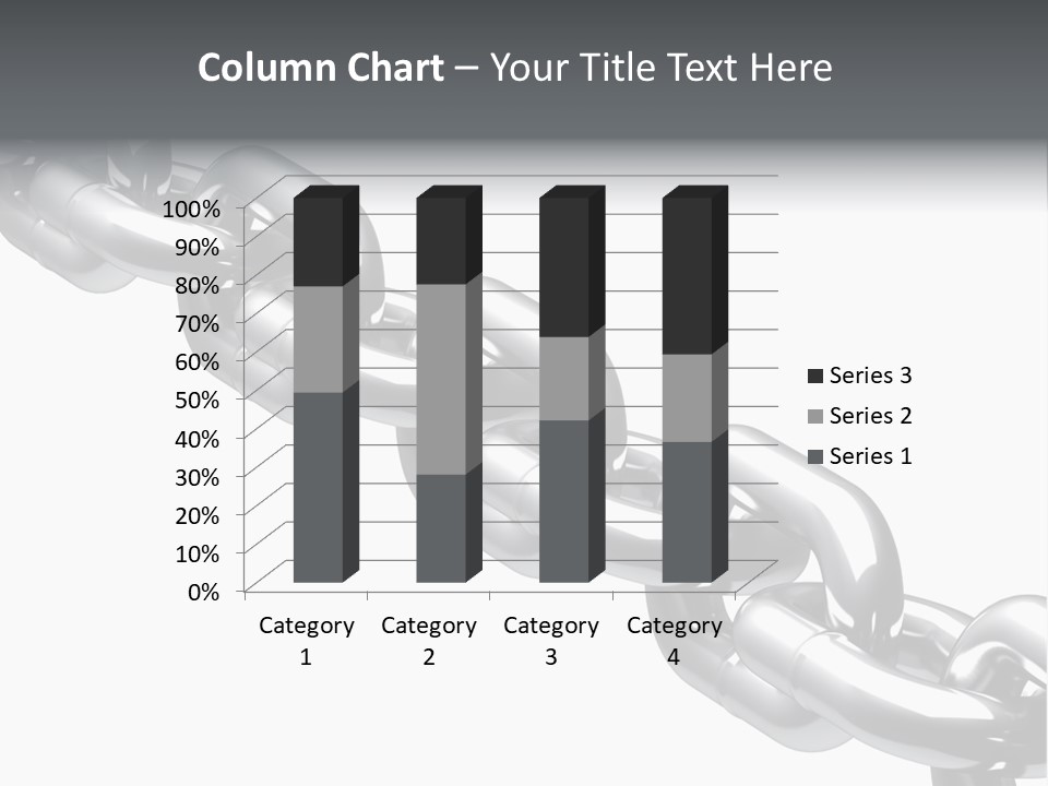 Shiny Chain Damaged PowerPoint Template