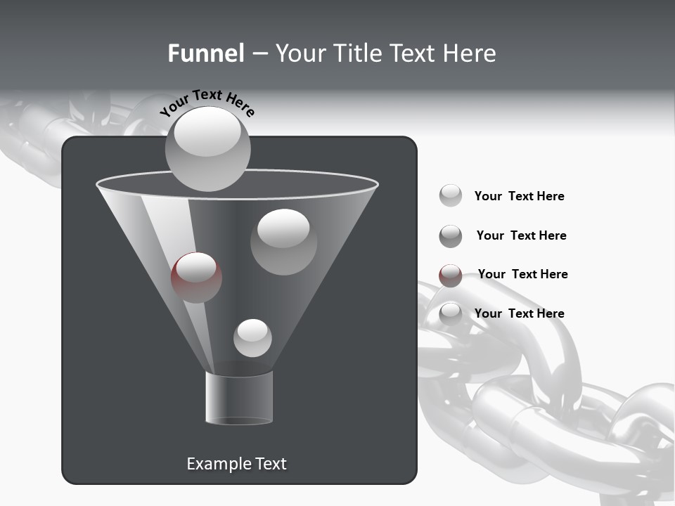 Shiny Chain Damaged PowerPoint Template