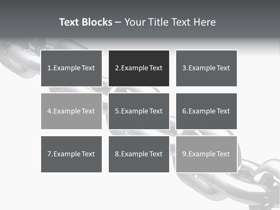 Shiny Chain Damaged PowerPoint Template