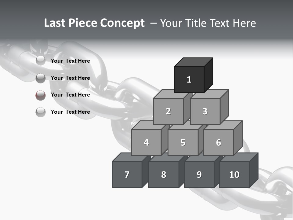 Shiny Chain Damaged PowerPoint Template
