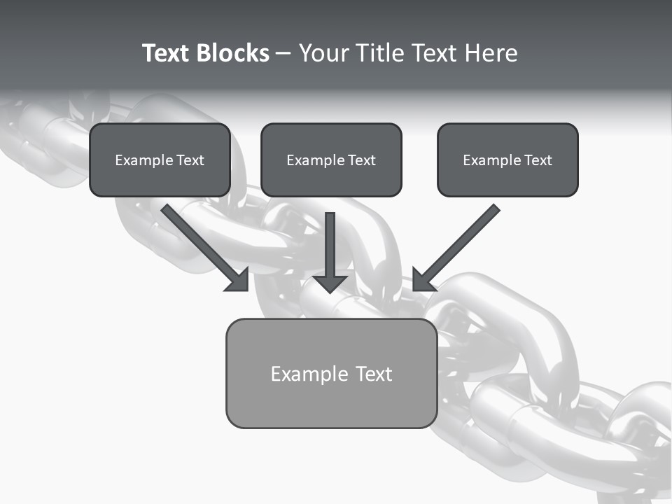 Shiny Chain Damaged PowerPoint Template