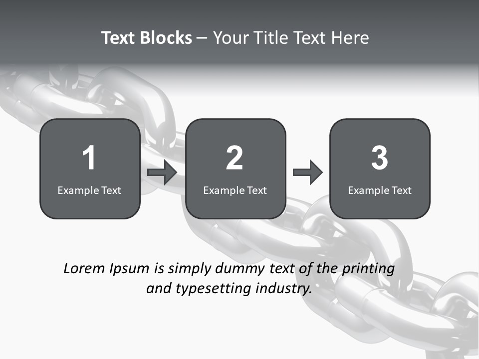 Shiny Chain Damaged PowerPoint Template