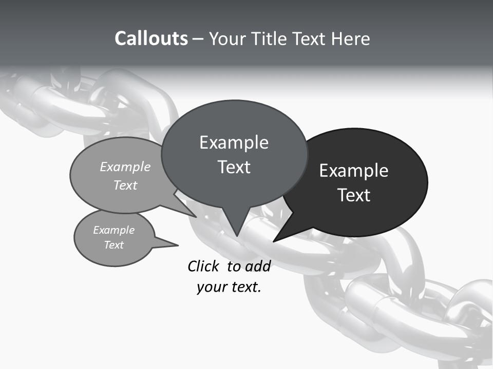 Shiny Chain Damaged PowerPoint Template