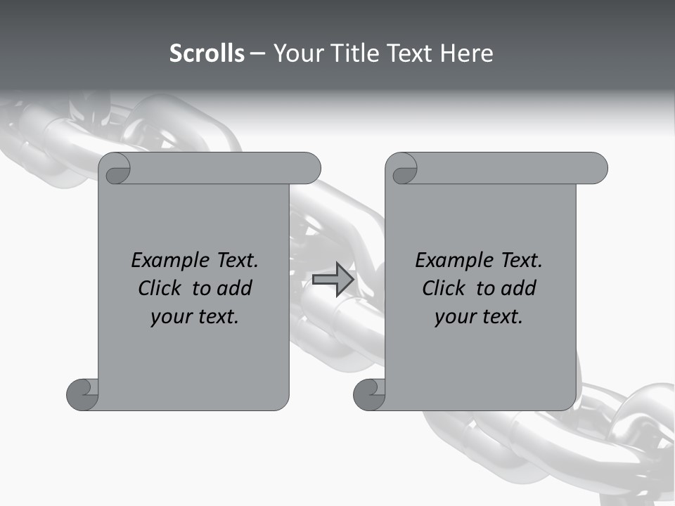 Shiny Chain Damaged PowerPoint Template