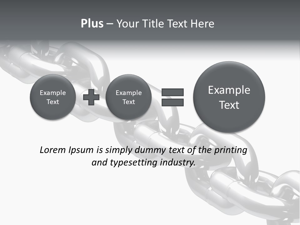 Shiny Chain Damaged PowerPoint Template