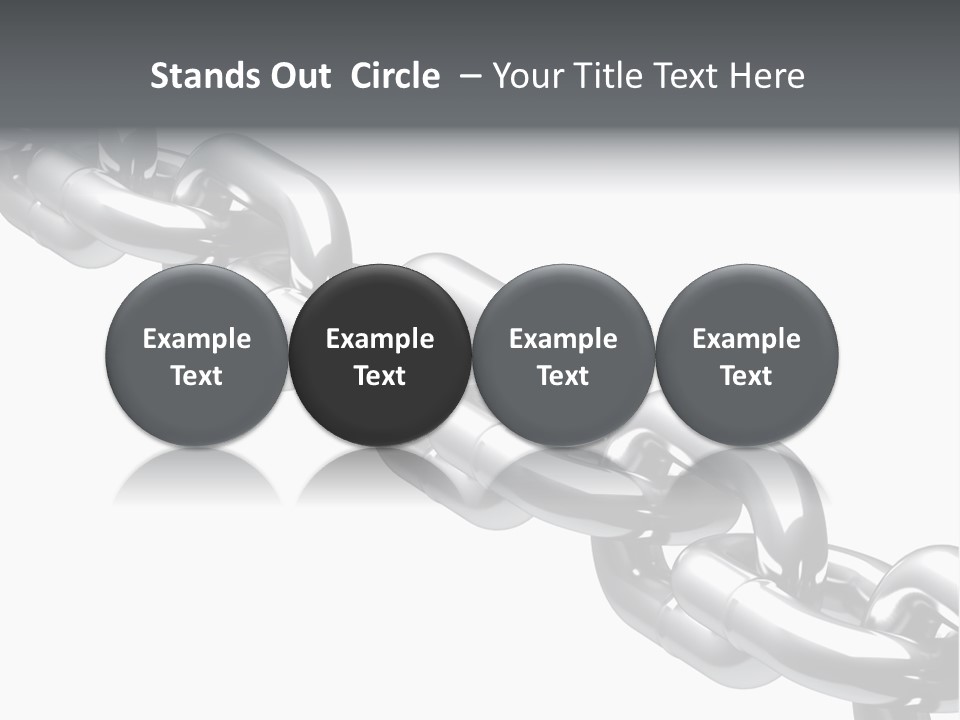 Shiny Chain Damaged PowerPoint Template
