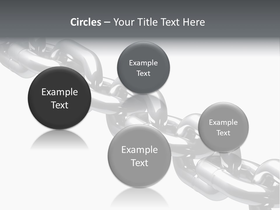 Shiny Chain Damaged PowerPoint Template