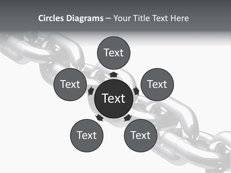 Shiny Chain Damaged PowerPoint Template