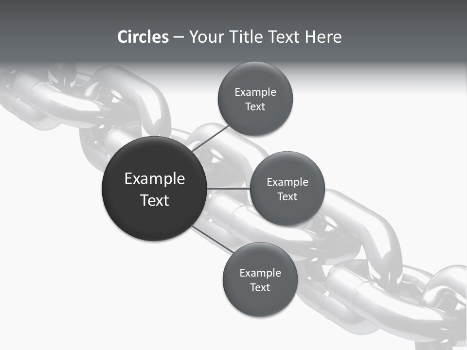 Shiny Chain Damaged PowerPoint Template