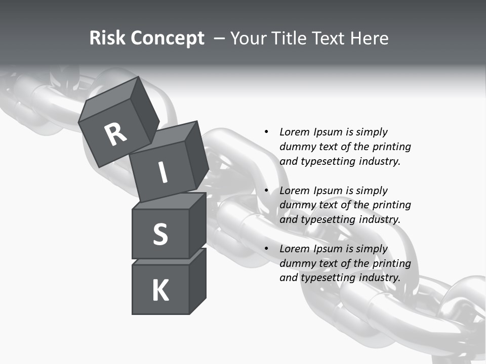 Shiny Chain Damaged PowerPoint Template