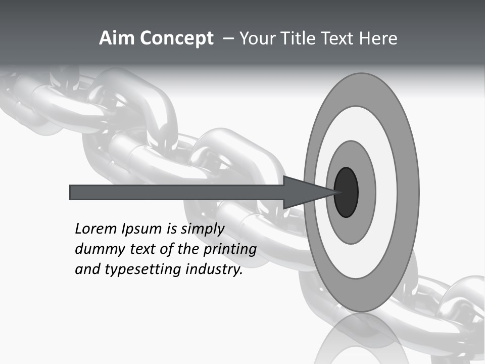 Shiny Chain Damaged PowerPoint Template