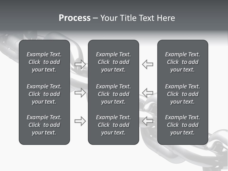 Shiny Chain Damaged PowerPoint Template