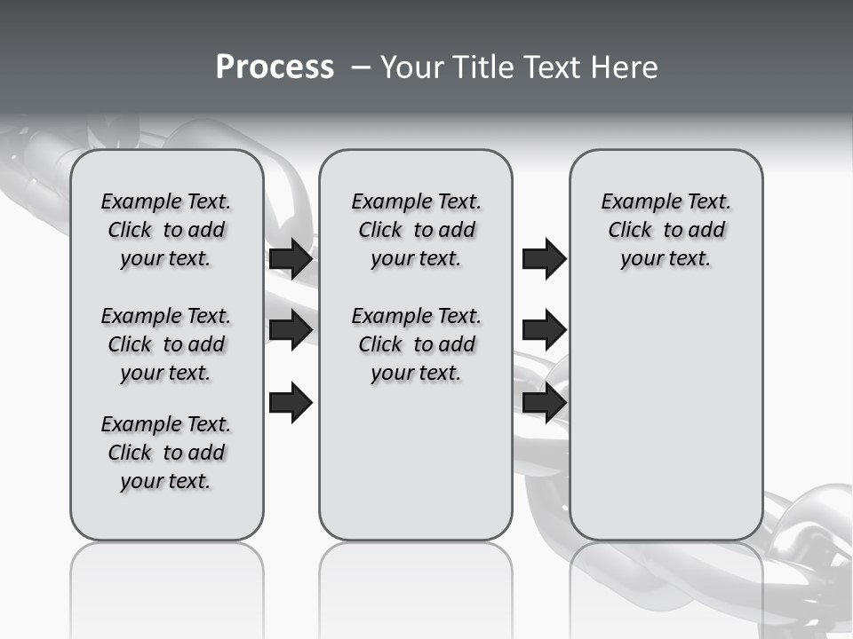 Shiny Chain Damaged PowerPoint Template