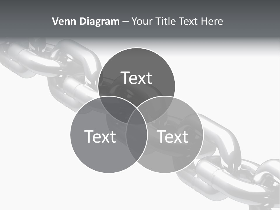 Shiny Chain Damaged PowerPoint Template