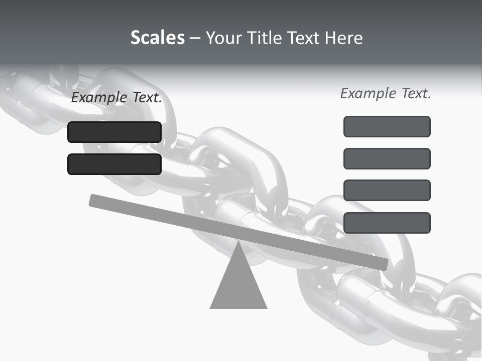 Shiny Chain Damaged PowerPoint Template
