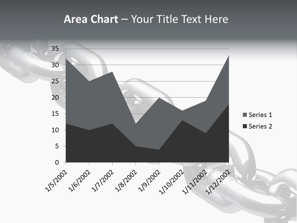 Shiny Chain Damaged PowerPoint Template