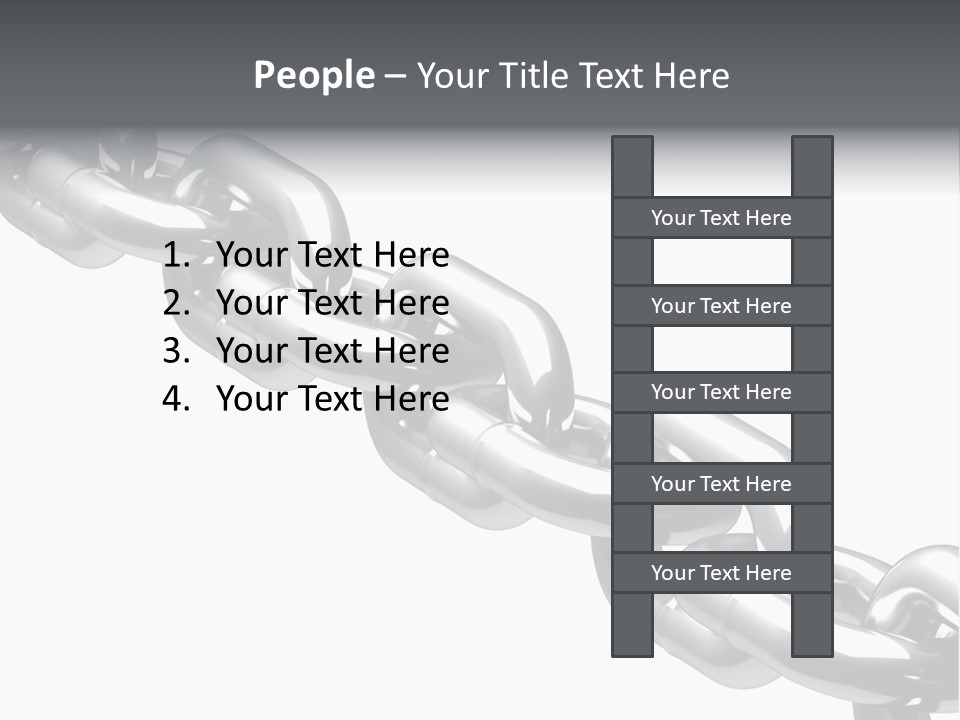 Shiny Chain Damaged PowerPoint Template
