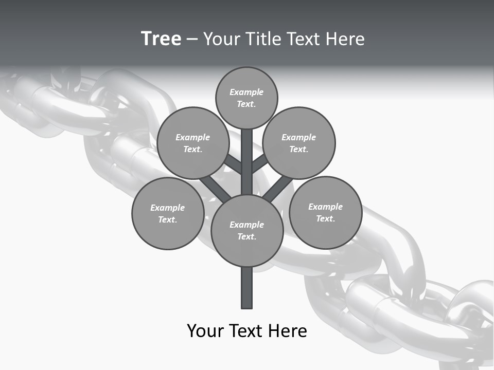 Shiny Chain Damaged PowerPoint Template